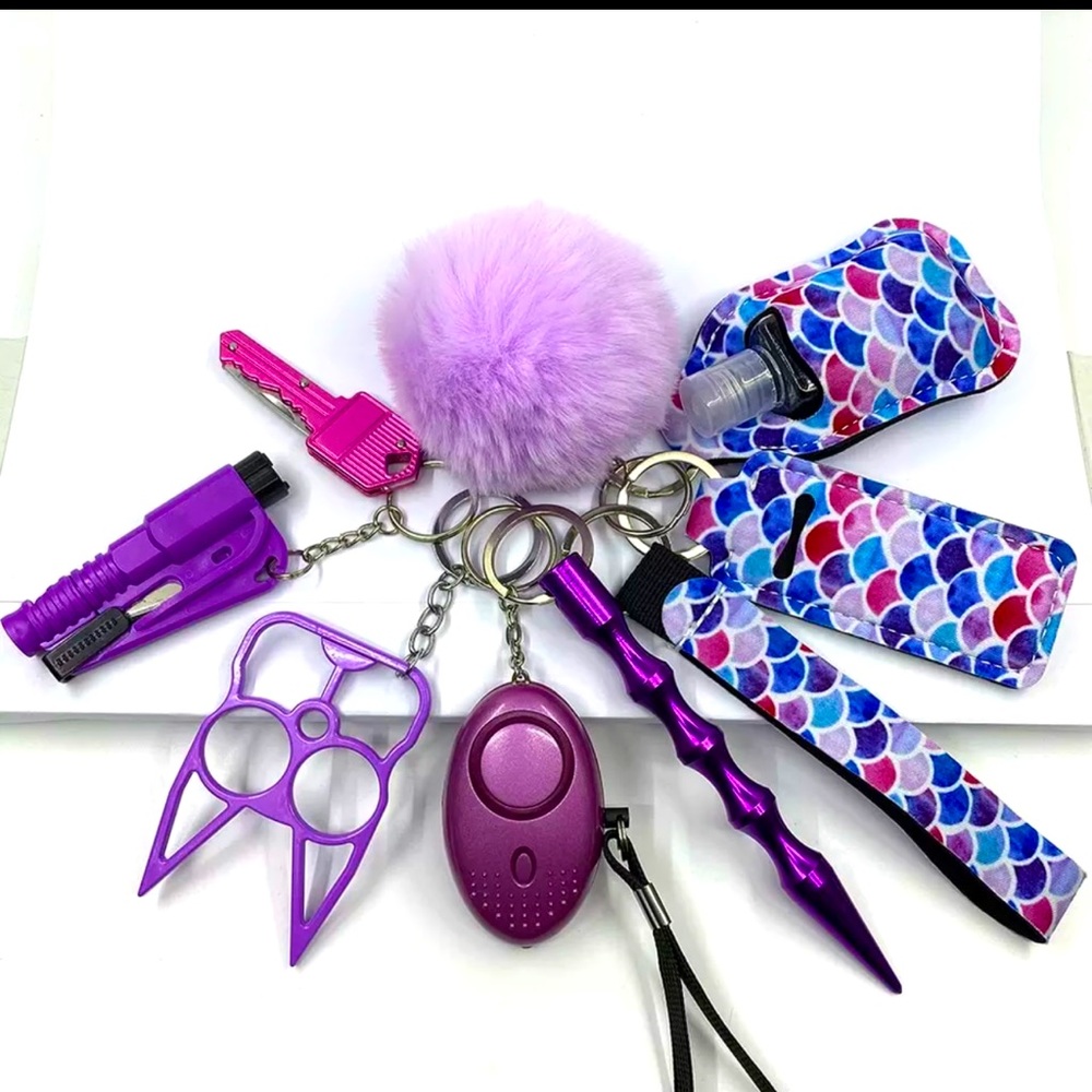 Self defense 10pcs keychain